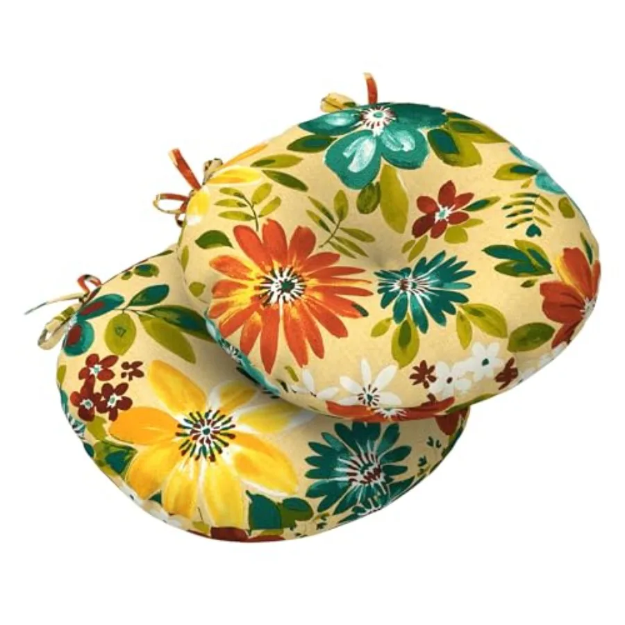 Outdoor Bistro Chair Cushions, 15"x15"x4" Round Patio Chair Cushions, All Weather Tufted Seat Cushions for Patio Furniture Use,
Outdoor Bistro Chair Cushions, 15"x15"x4" Round Patio Chair Cushions, All Weather Tufted Seat Cushions for Patio Furniture Use,
