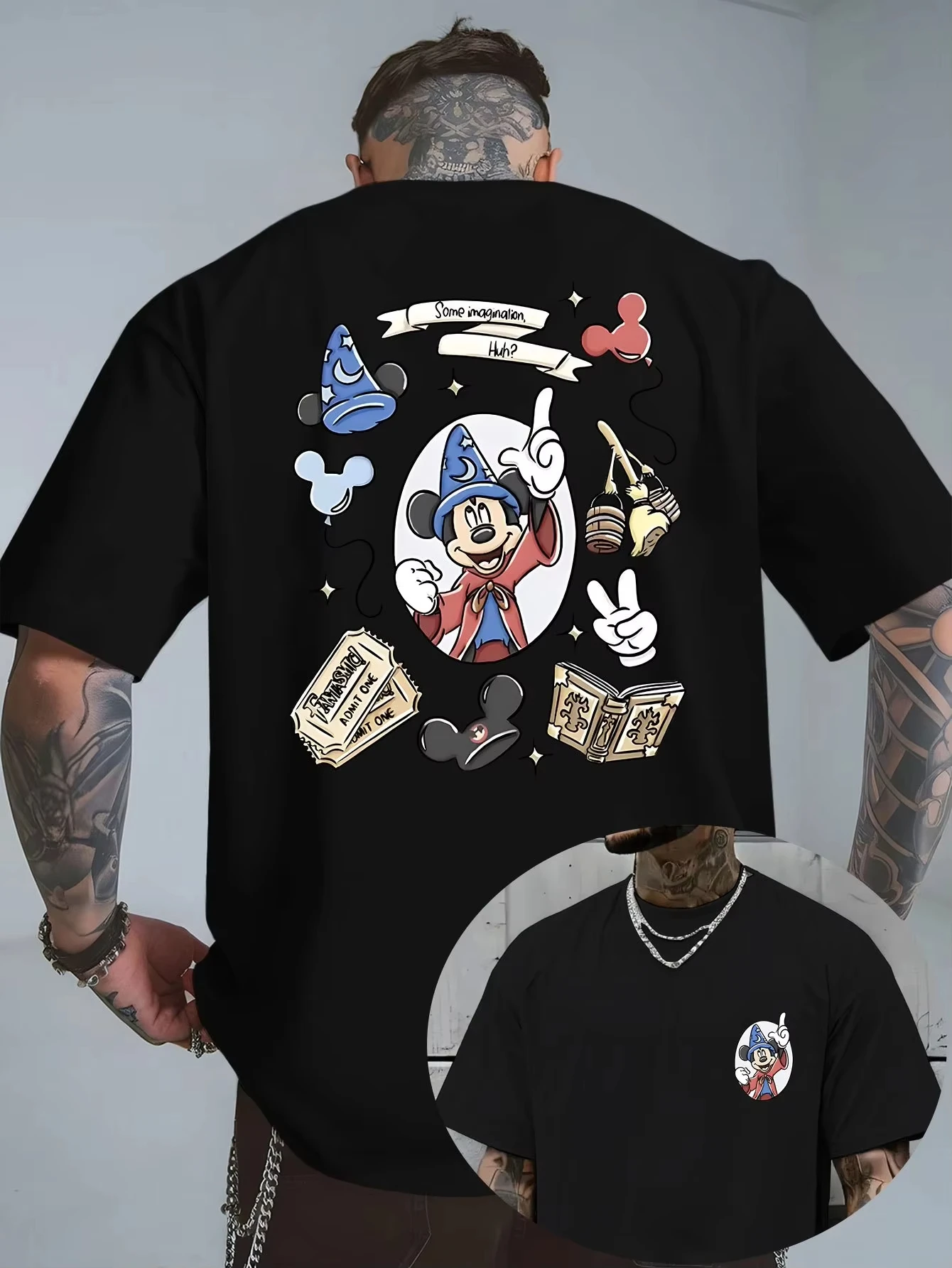 Summer Men's Disney Stitch Pattern T-Shirt Daily Leisure and Theme Activities Wear Unisex Cotton Short Sleeve Oversized
Summer Men's Disney Stitch Pattern T-Shirt Daily Leisure and Theme Activities Wear Unisex Cotton Short Sleeve Oversized