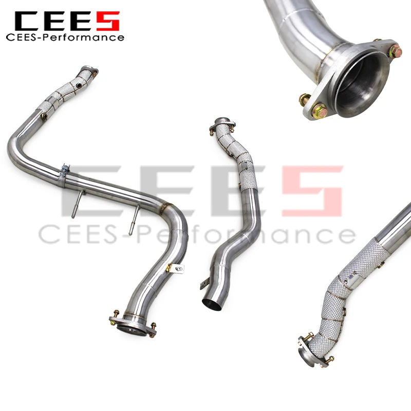 cees No Cat Downpipe with Heat Shield 2015-2019 for Ford F150 3.5T Catted Exhaust Pipe Stainless Steel 304 Downpipe
cees No Cat Downpipe with Heat Shield 2015-2019 for Ford F150 3.5T Catted Exhaust Pipe Stainless Steel 304 Downpipe