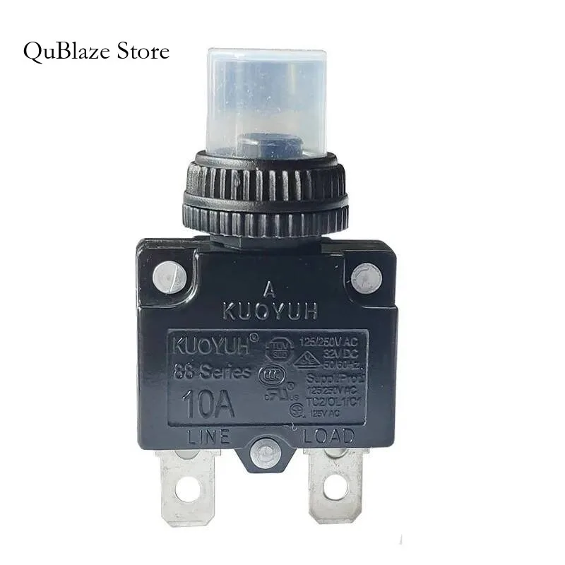 10Amp Circuit Breakers Push Reset With Quick Connect Terminals And Waterproof Button Cap
10Amp Circuit Breakers Push Reset With Quick Connect Terminals And Waterproof Button Cap