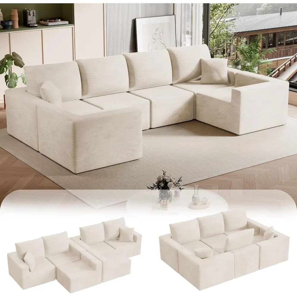 Oversized Deep Seated Cloud Sofa, Beige Upholstered, No Assembly Needed
Oversized Deep Seated Cloud Sofa, Beige Upholstered, No Assembly Needed