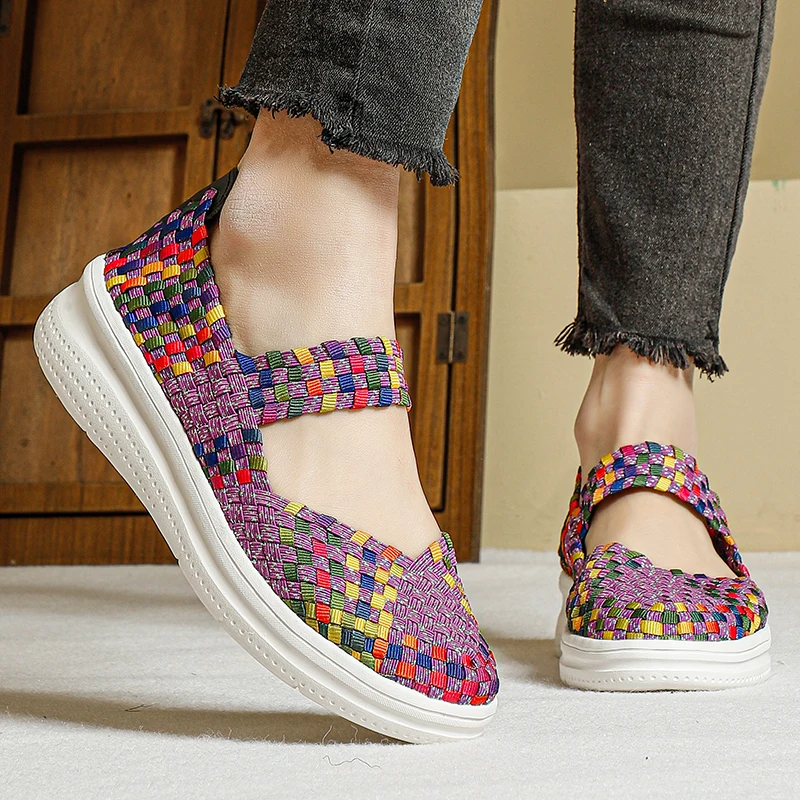 Nursing Shoes Woman Sandals Shoes for Women Summer Weave Breathable Handmade Shoes Light Flats Handmade Woven Casual Mother Shoe
Nursing Shoes Woman Sandals Shoes for Women Summer Weave Breathable Handmade Shoes Light Flats Handmade Woven Casual Mother Shoe