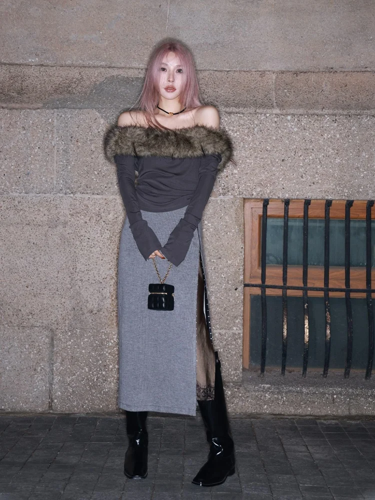 MSKIN6 High Waist Side Slit Midi Skirt Set Women's Cotton Blend Fabric Breathable Comfortable Busin Commute Sle
MSKIN6 High Waist Side Slit Midi Skirt Set Women's Cotton Blend Fabric Breathable Comfortable Busin Commute Sle