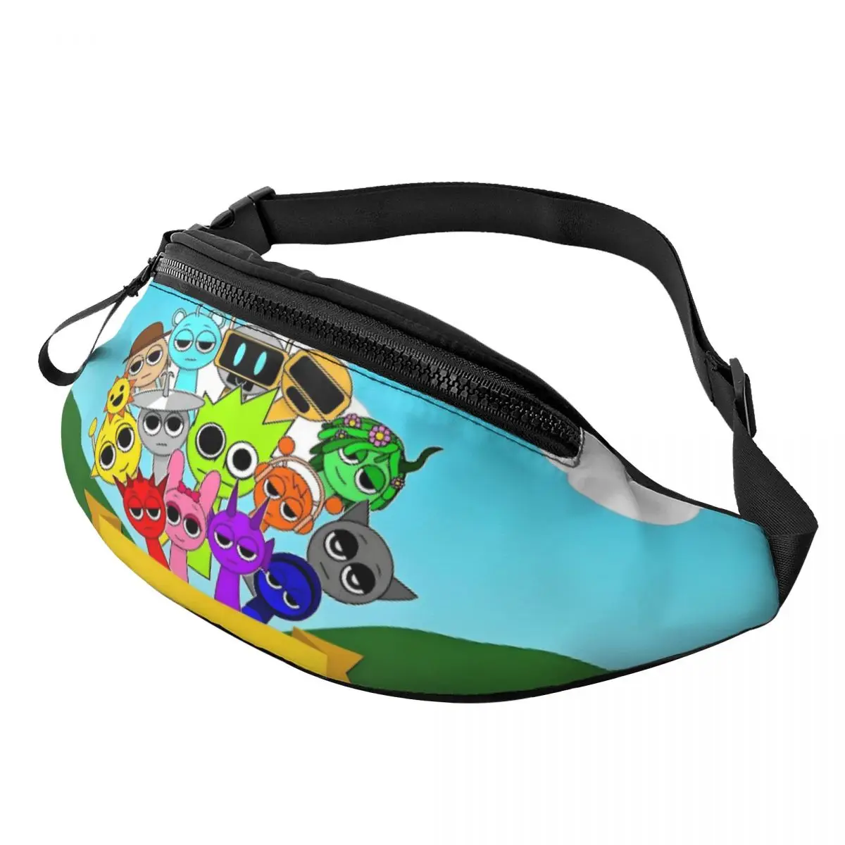 Custom Sprunki Fanny Pack Women Men Cool Music Game Crossbody Waist Bag for Hiking Phone Money Pouch
Custom Sprunki Fanny Pack Women Men Cool Music Game Crossbody Waist Bag for Hiking Phone Money Pouch