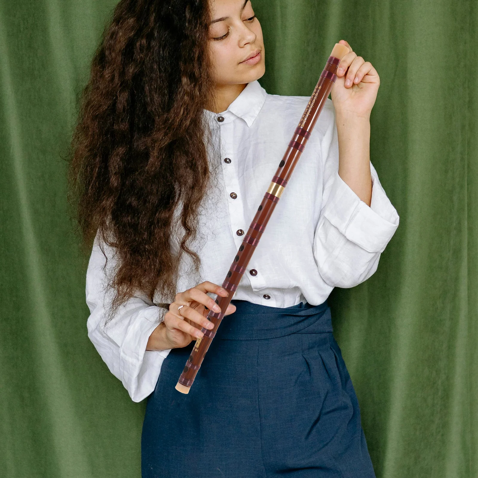 Beginner Bamboo Flute Lightweight Musical Instrument for All Ages Chinese Beginners Imitation Horn Wooden
Beginner Bamboo Flute Lightweight Musical Instrument for All Ages Chinese Beginners Imitation Horn Wooden