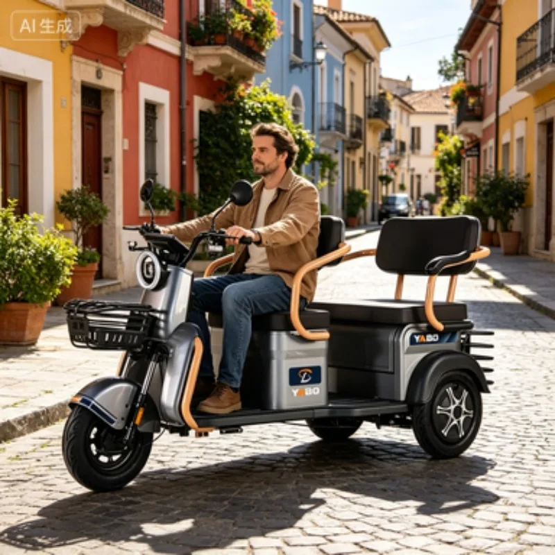 New Electric Tricycle Adult Household Agricultural Double Row Electric Tricycle with 3 Wheel
New Electric Tricycle Adult Household Agricultural Double Row Electric Tricycle with 3 Wheel
