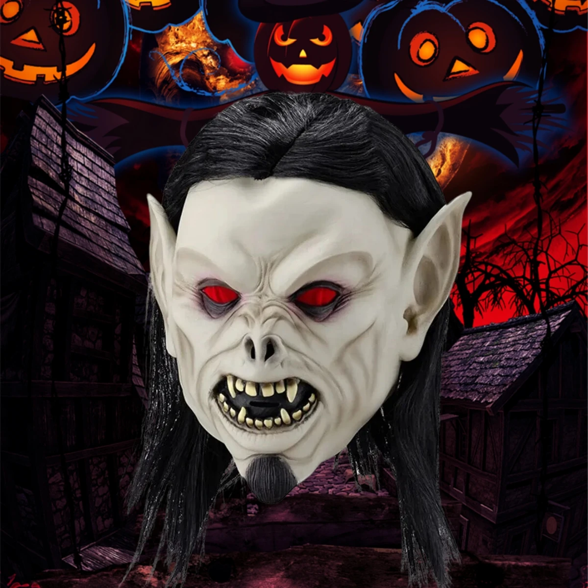 Horror Female Mask Ghost Vampire Mask Men Latex Masks Cosplay Movie Van Helsing Carnival Scary Halloween Costume Full Head Prop
Horror Female Mask Ghost Vampire Mask Men Latex Masks Cosplay Movie Van Helsing Carnival Scary Halloween Costume Full Head Prop