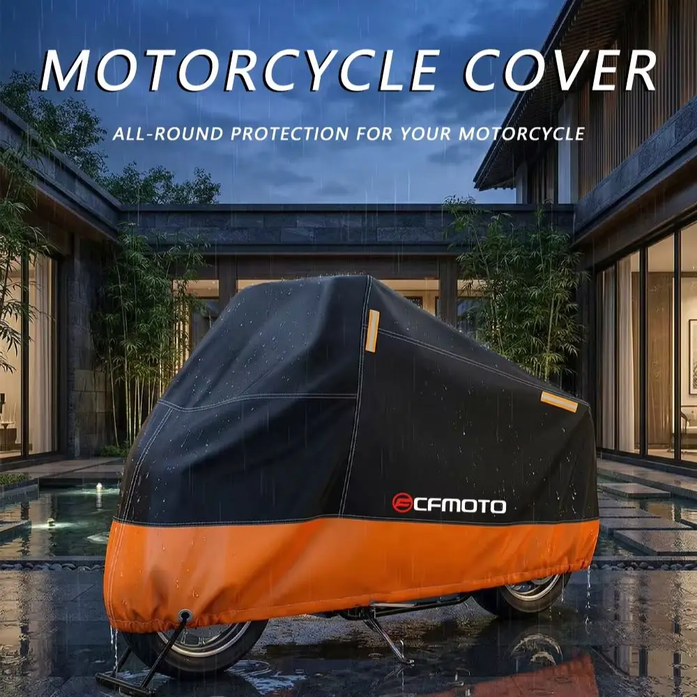 Всепогодный чехол для CFMOTO 450SR/800MT/450CLC/800NK – водонепроницаемый, износостойкий полиэстер, защита от УФ-излучения, для использования на улице
Всепогодный чехол для CFMOTO 450SR/800MT/450CLC/800NK – водонепроницаемый, износостойкий полиэстер, защита от УФ-излучения, для использования на улице
