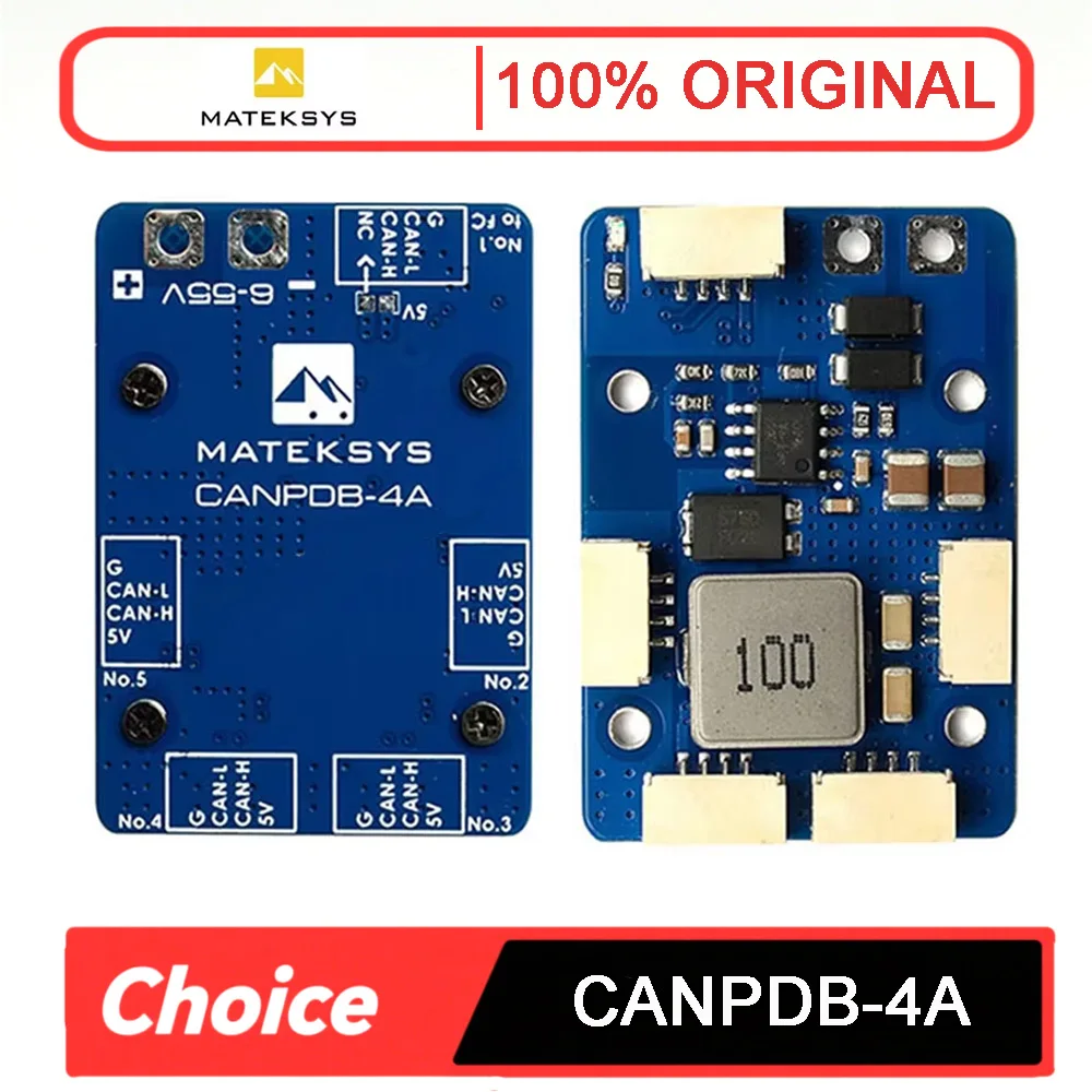 MATEKSYS MATEK CANPDB — 4A BEC, разветвитель JST-GH, вход 6–55 В, 2–12S, CAN PDB для деталей RC FPV Drone
MATEKSYS MATEK CANPDB — 4A BEC, разветвитель JST-GH, вход 6–55 В, 2–12S, CAN PDB для деталей RC FPV Drone