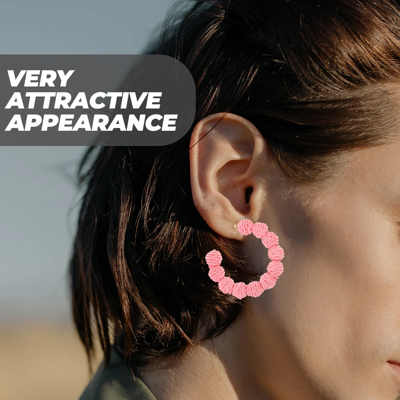 1Pair Bohemian Raffia Earrings Summer Lightweight Ball Hoop Dangle Earrings Beach Party Statement Jewelry Gifts for Women
1Pair Bohemian Raffia Earrings Summer Lightweight Ball Hoop Dangle Earrings Beach Party Statement Jewelry Gifts for Women