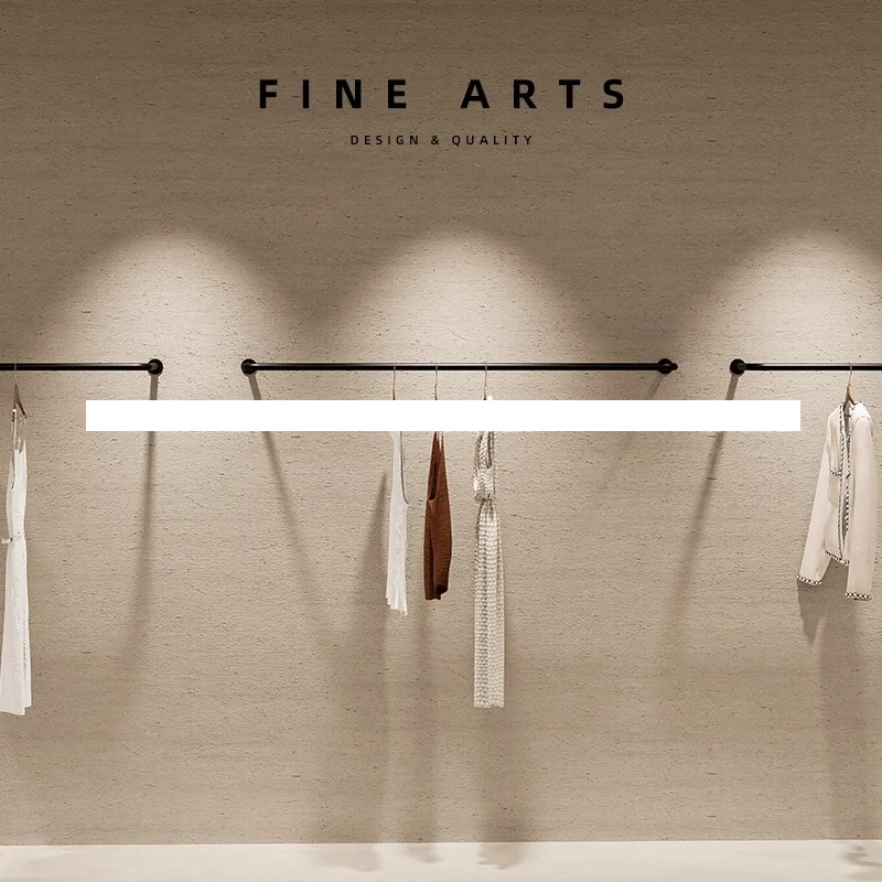 Clothing store special display rack black wall hanger women's clothing rack
Clothing store special display rack black wall hanger women's clothing rack