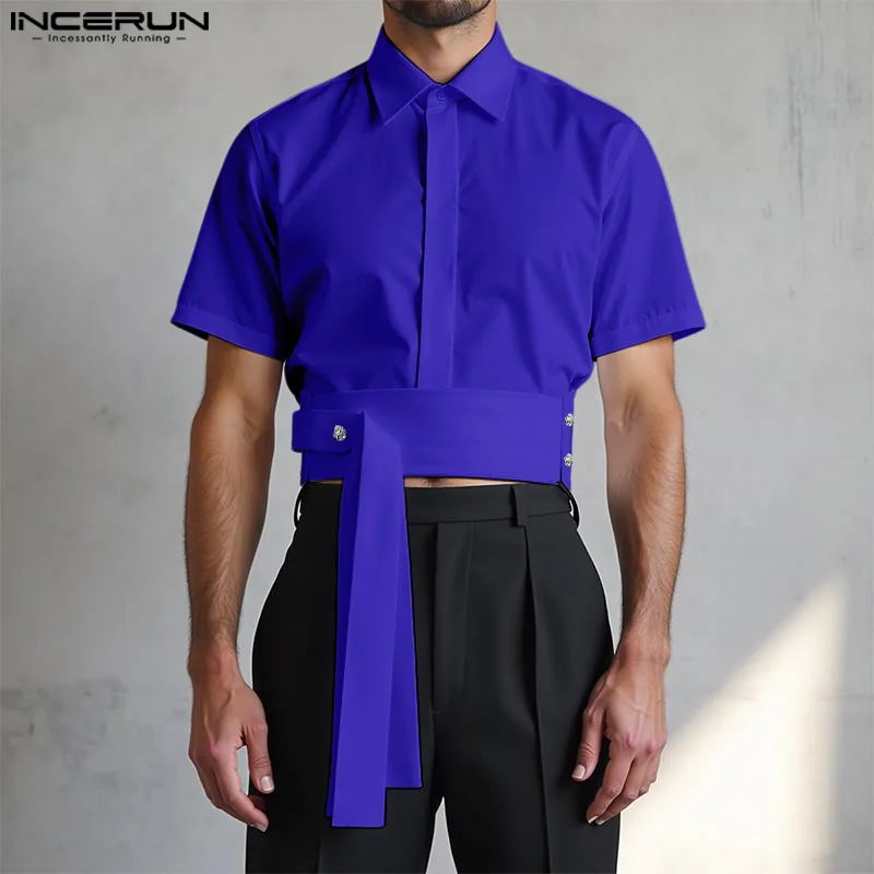 INCERUN Men Irregular Shirt Solid Color Lapel Short Sleeve Summer Men Clothing Streetwear 2025 Fashion Unisex Crop Tops Shirts
INCERUN Men Irregular Shirt Solid Color Lapel Short Sleeve Summer Men Clothing Streetwear 2025 Fashion Unisex Crop Tops Shirts