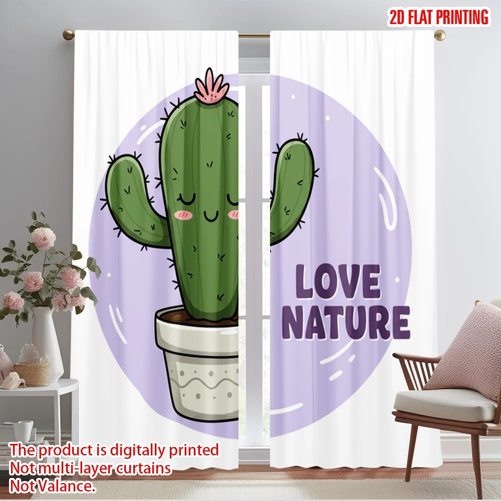 2pcs 2D flat printing Party Window Curtains Cute Cactus Love Nature_a Polyester Fabric Without Electricity Family Party for New
2pcs 2D flat printing Party Window Curtains Cute Cactus Love Nature_a Polyester Fabric Without Electricity Family Party for New
