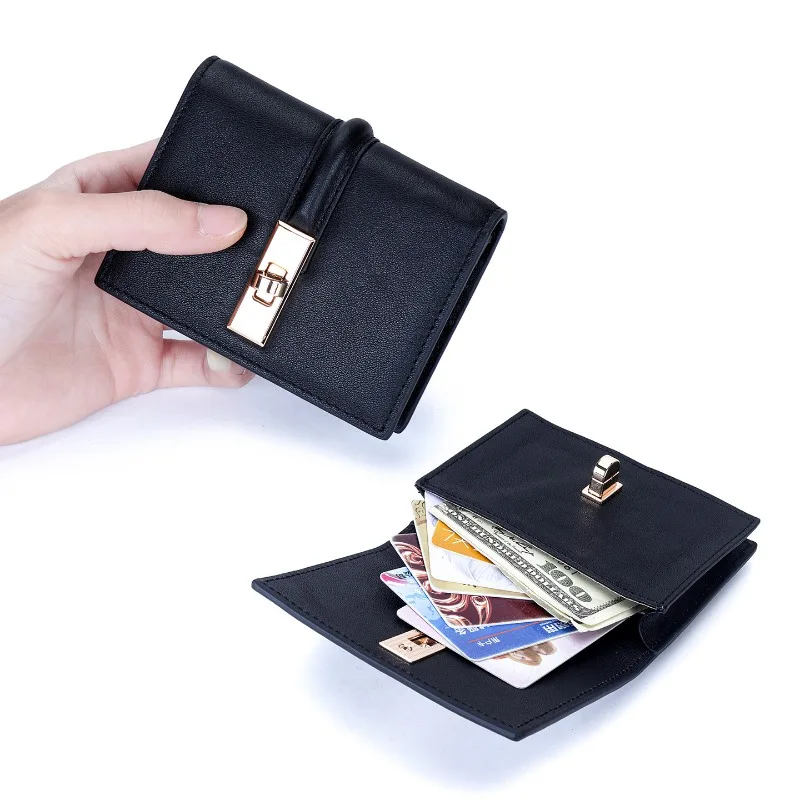 Women's Luxury Top Grain Leather Wallet, Premium Compact Short Purse with Brand Lock, Multi-Card Slots, Coin Pocket & Gift Box
Women's Luxury Top Grain Leather Wallet, Premium Compact Short Purse with Brand Lock, Multi-Card Slots, Coin Pocket & Gift Box