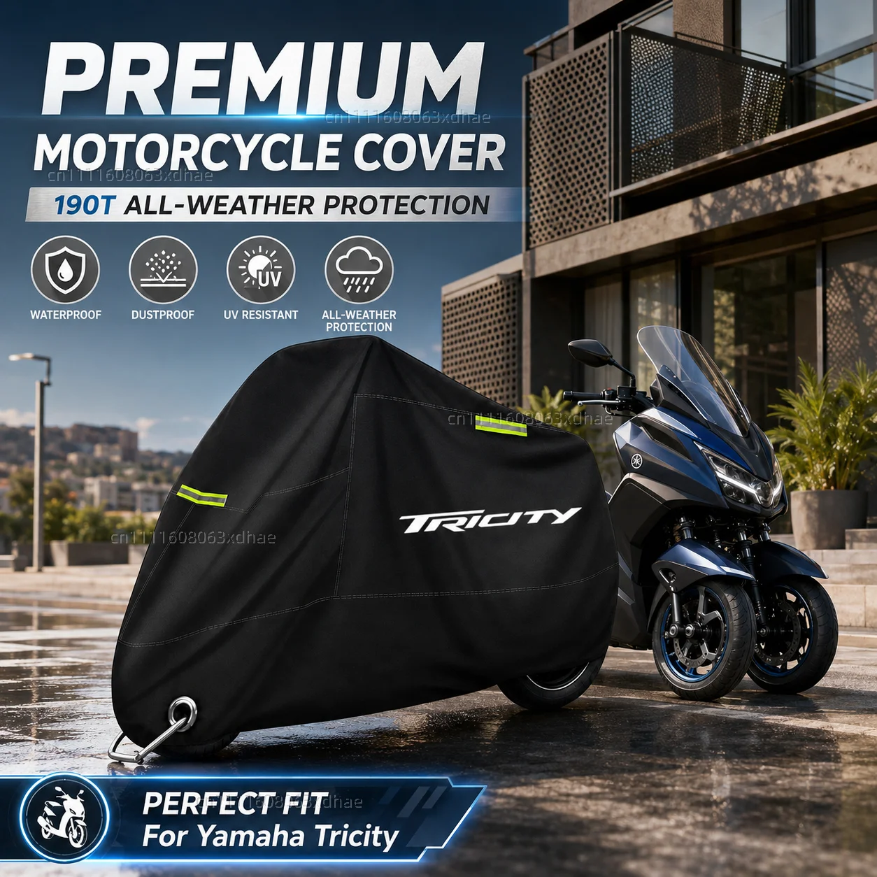 All Season Motorcycle Cover Rainproof Dustproof UV Protection 190T Oxford Cloth For For Yamaha Tricity 300 125 155 2018 2019
All Season Motorcycle Cover Rainproof Dustproof UV Protection 190T Oxford Cloth For For Yamaha Tricity 300 125 155 2018 2019