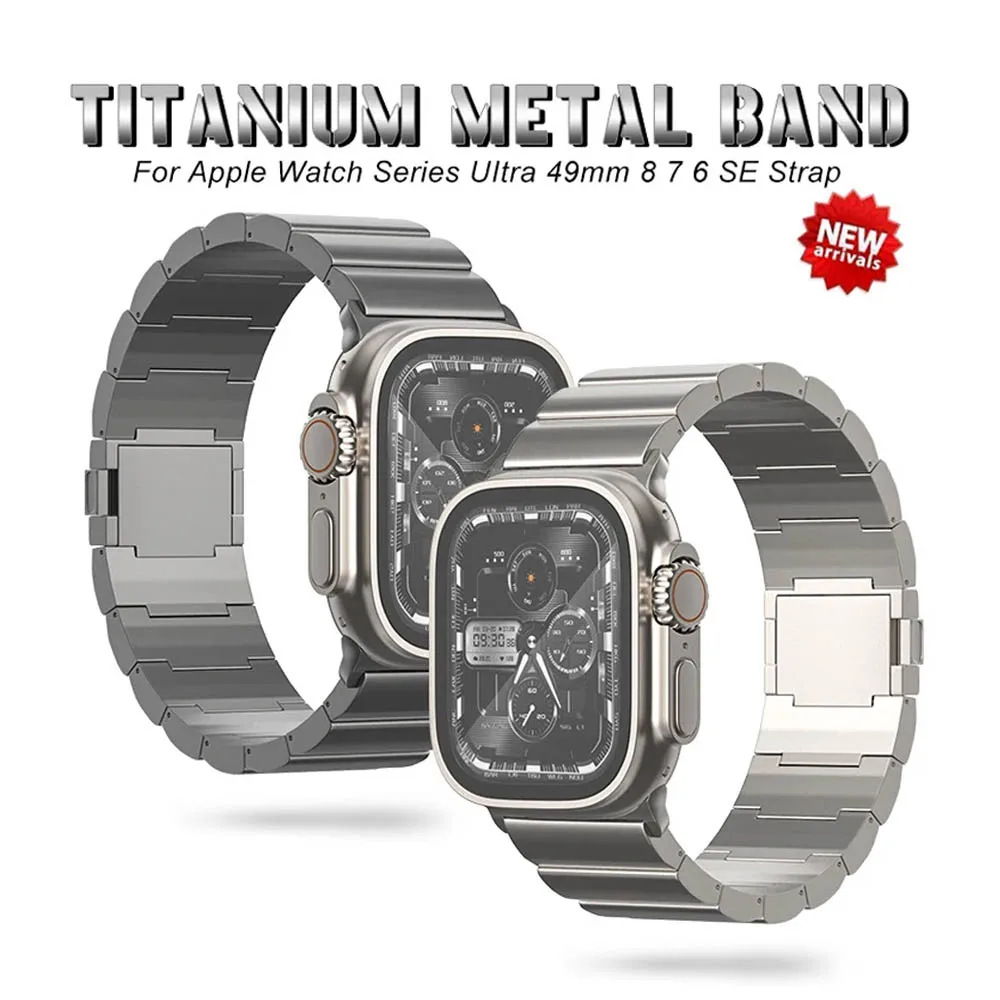 Luxury Titanium Band For Apple Watch Ultra 2 1 49mm 45mm 44mm 42mm Mens Business Strap For iWatch Series 9 8 7 6 SE 5 4 Bracelet
Luxury Titanium Band For Apple Watch Ultra 2 1 49mm 45mm 44mm 42mm Mens Business Strap For iWatch Series 9 8 7 6 SE 5 4 Bracelet