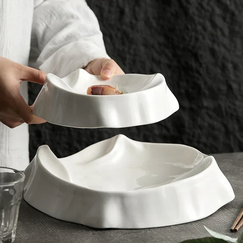 Special Dish High Sense Ceramic Hotel French Dessert White Cold Dish Cake Plate, Salad Plate
Special Dish High Sense Ceramic Hotel French Dessert White Cold Dish Cake Plate, Salad Plate