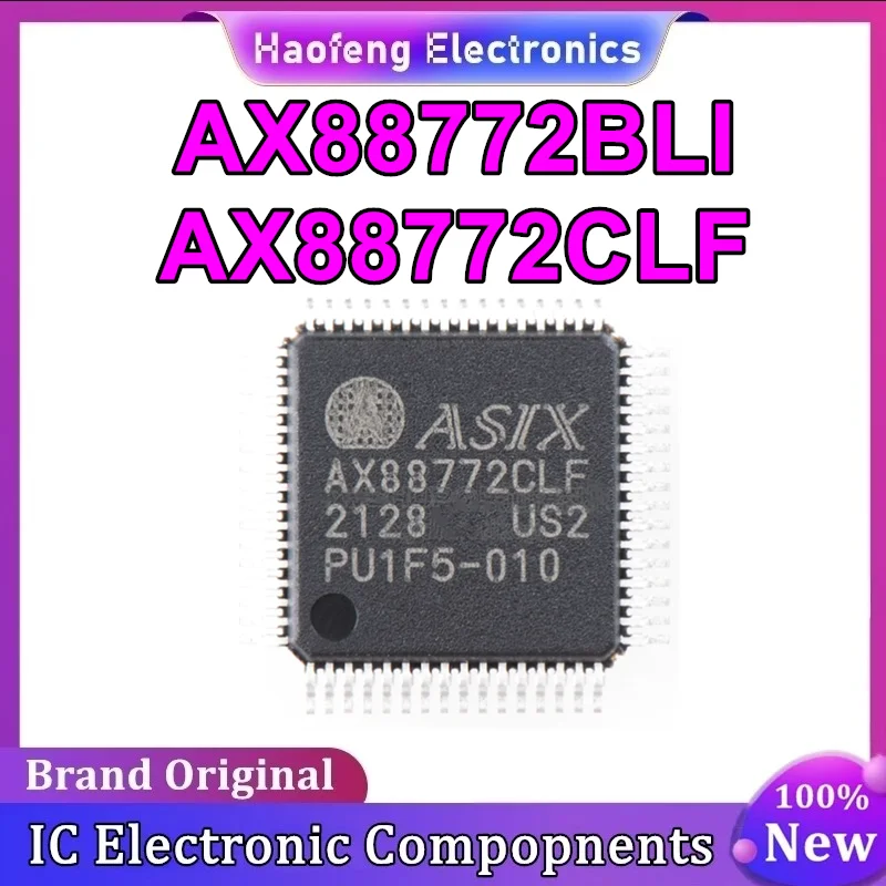 5PCS AX88772 AX88772BLI AX88772CLF QFP-64 IC chipset New in stock
5PCS AX88772 AX88772BLI AX88772CLF QFP-64 IC chipset New in stock
