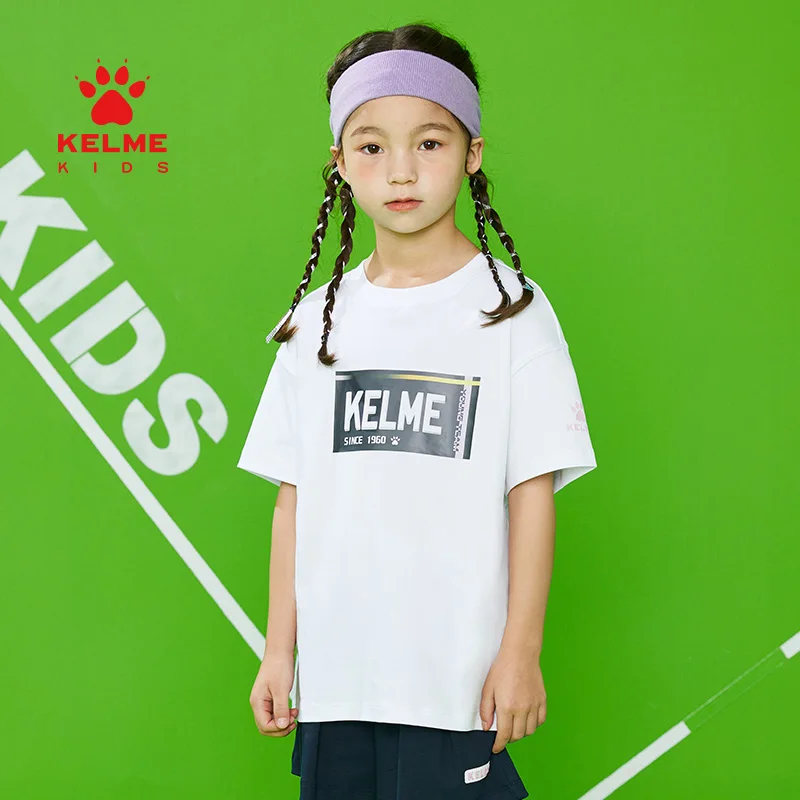 KELME KIDS Children's T-shirt Girls 100% Cotton Short-Sleeved Summer New Children's Solid Color Wild Casual T-shirt 5221TX4081
KELME KIDS Children's T-shirt Girls 100% Cotton Short-Sleeved Summer New Children's Solid Color Wild Casual T-shirt 5221TX4081