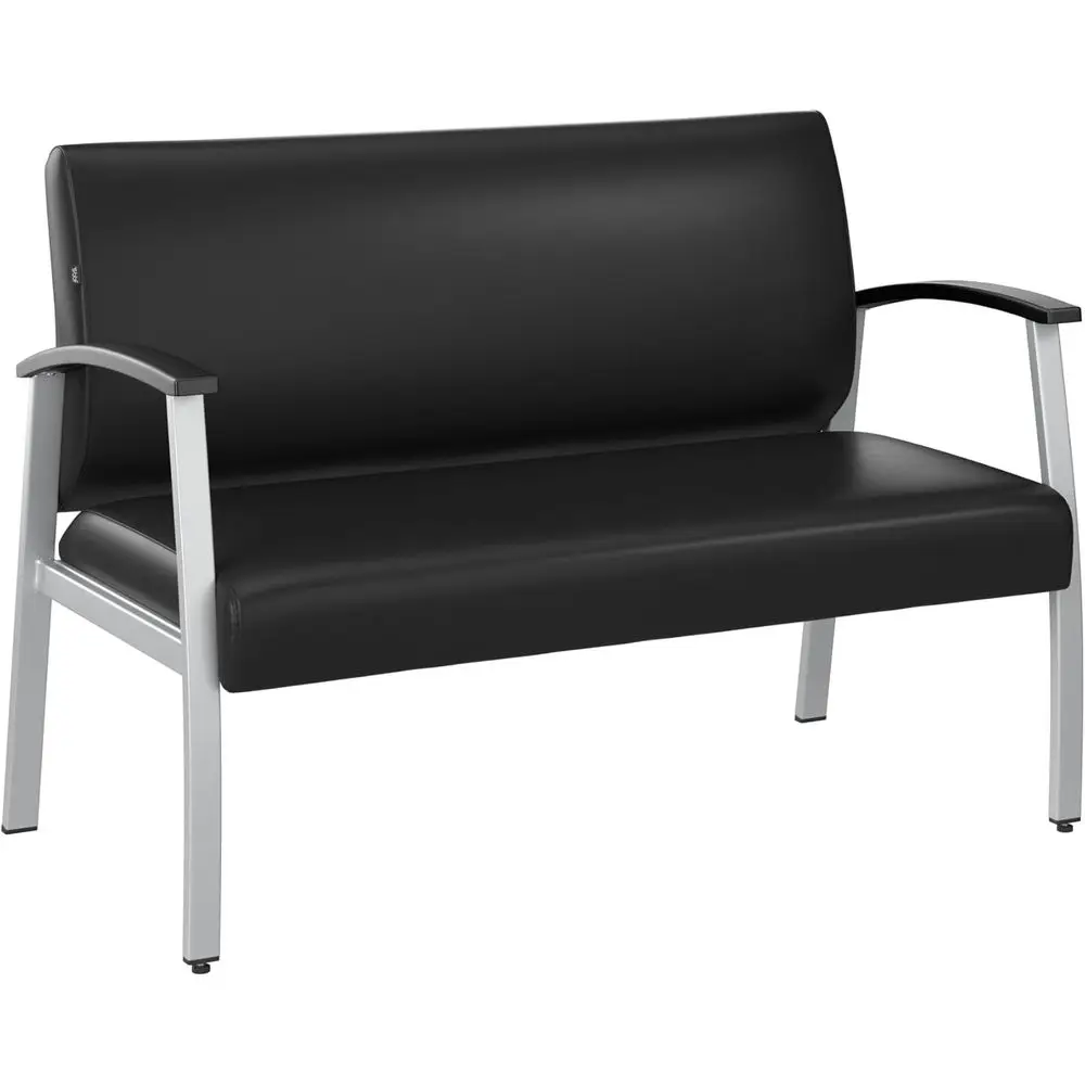 Arriving Loveseat with Arms in Black Vinyl for Waiting Rooms, Reception Areas, and Office Lobby
Arriving Loveseat with Arms in Black Vinyl for Waiting Rooms, Reception Areas, and Office Lobby