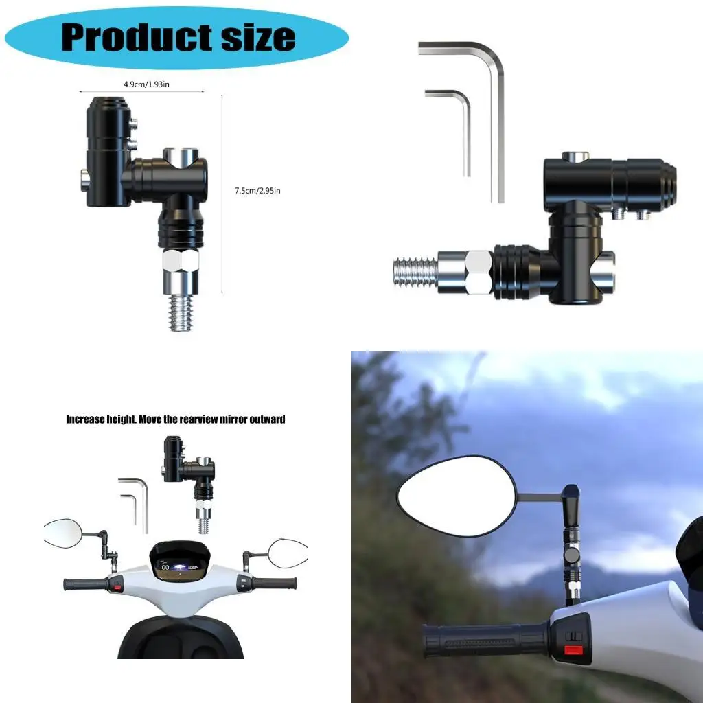 Aluminum Motorcycle Handlebar Mirror Adapter Bracket for Enhanced Riding Safety
Aluminum Motorcycle Handlebar Mirror Adapter Bracket for Enhanced Riding Safety