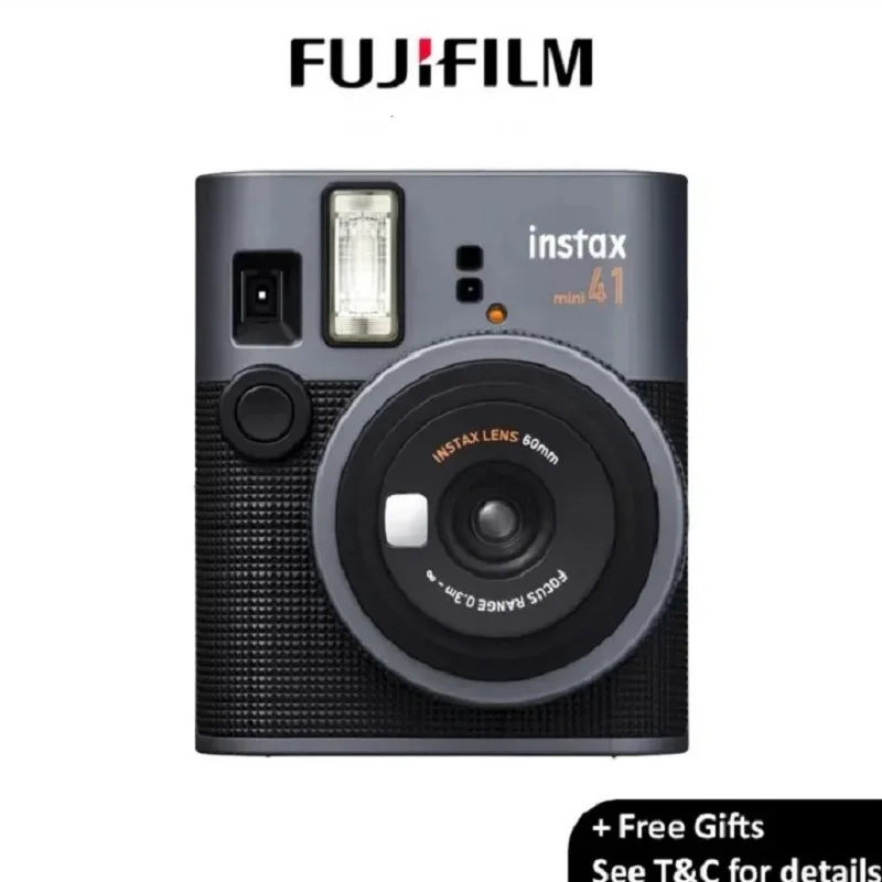 Fujifilm Instax Mini Black 41 Instant Camera Vintage Optional Value Pack (20/40 Sheets) + Shutter Accessories Carrying Case
Fujifilm Instax Mini Black 41 Instant Camera Vintage Optional Value Pack (20/40 Sheets) + Shutter Accessories Carrying Case 