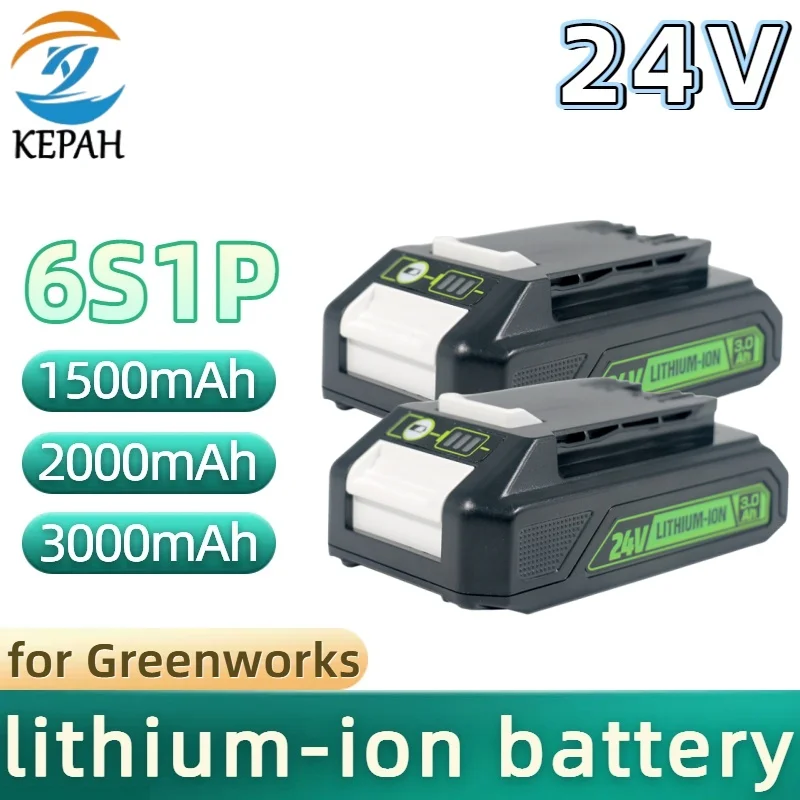 For Greenworks 24V Li-Ion Battery G24B2 High Capacity Rechargeable 29322 for Power Tools Wireless Electric Screwdrivers P108
For Greenworks 24V Li-Ion Battery G24B2 High Capacity Rechargeable 29322 for Power Tools Wireless Electric Screwdrivers P108