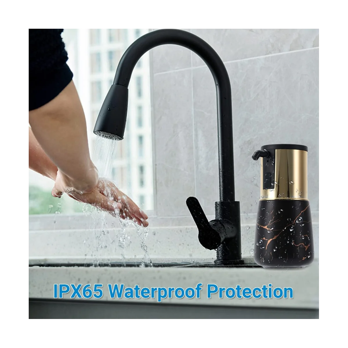 Automatic Soap Dispenser Touchless, Ceramic Liquid Soap Dispense, Hands-Free Dish Soap Dispenser, IPX6 Waterproof A
Automatic Soap Dispenser Touchless, Ceramic Liquid Soap Dispense, Hands-Free Dish Soap Dispenser, IPX6 Waterproof A
