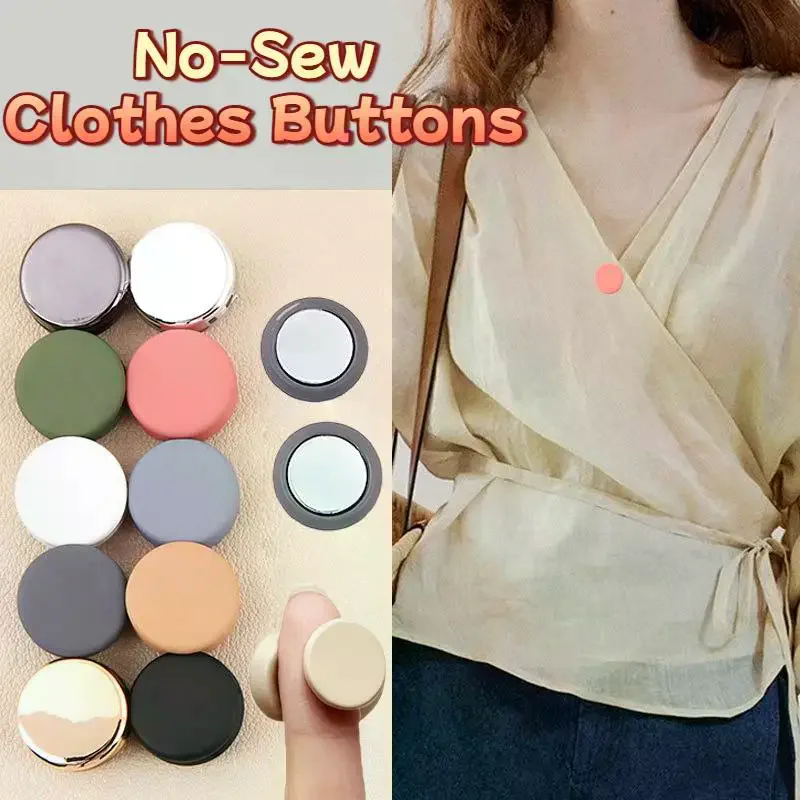 Multifunctional No Sew Clothes Buttons 2/4/8Pcs Adjustable Seamless Clips for Travel Temporary Clothing Adjustment
Multifunctional No Sew Clothes Buttons 2/4/8Pcs Adjustable Seamless Clips for Travel Temporary Clothing Adjustment