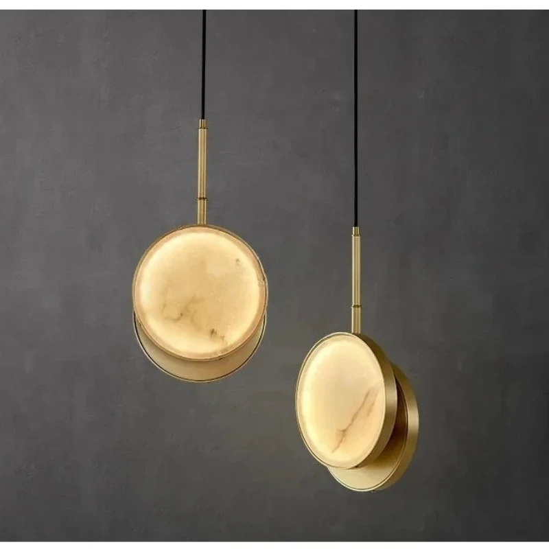 Modern Minimalist Marble Brass Round Chandelier Dining Room Indoor Pendant Lighting Bedroom Bedside Lamp for Home
Modern Minimalist Marble Brass Round Chandelier Dining Room Indoor Pendant Lighting Bedroom Bedside Lamp for Home