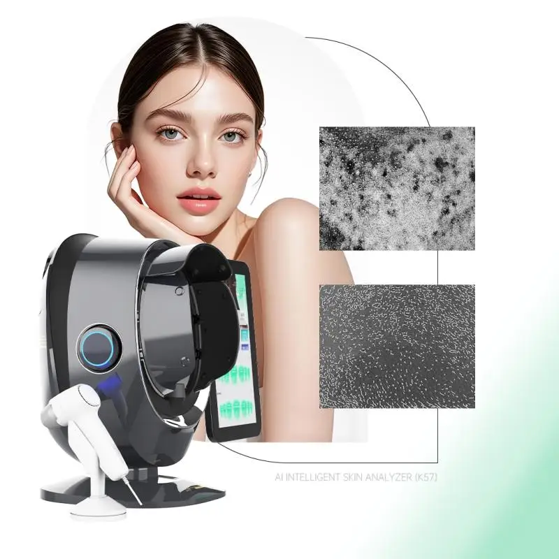 Hot Sell K57 AI Skin Analyzer Eight Spectral Imaging Skin Diagnosis Face Color Detection Scanner Beauty Salon Equipment
Hot Sell K57 AI Skin Analyzer Eight Spectral Imaging Skin Diagnosis Face Color Detection Scanner Beauty Salon Equipment