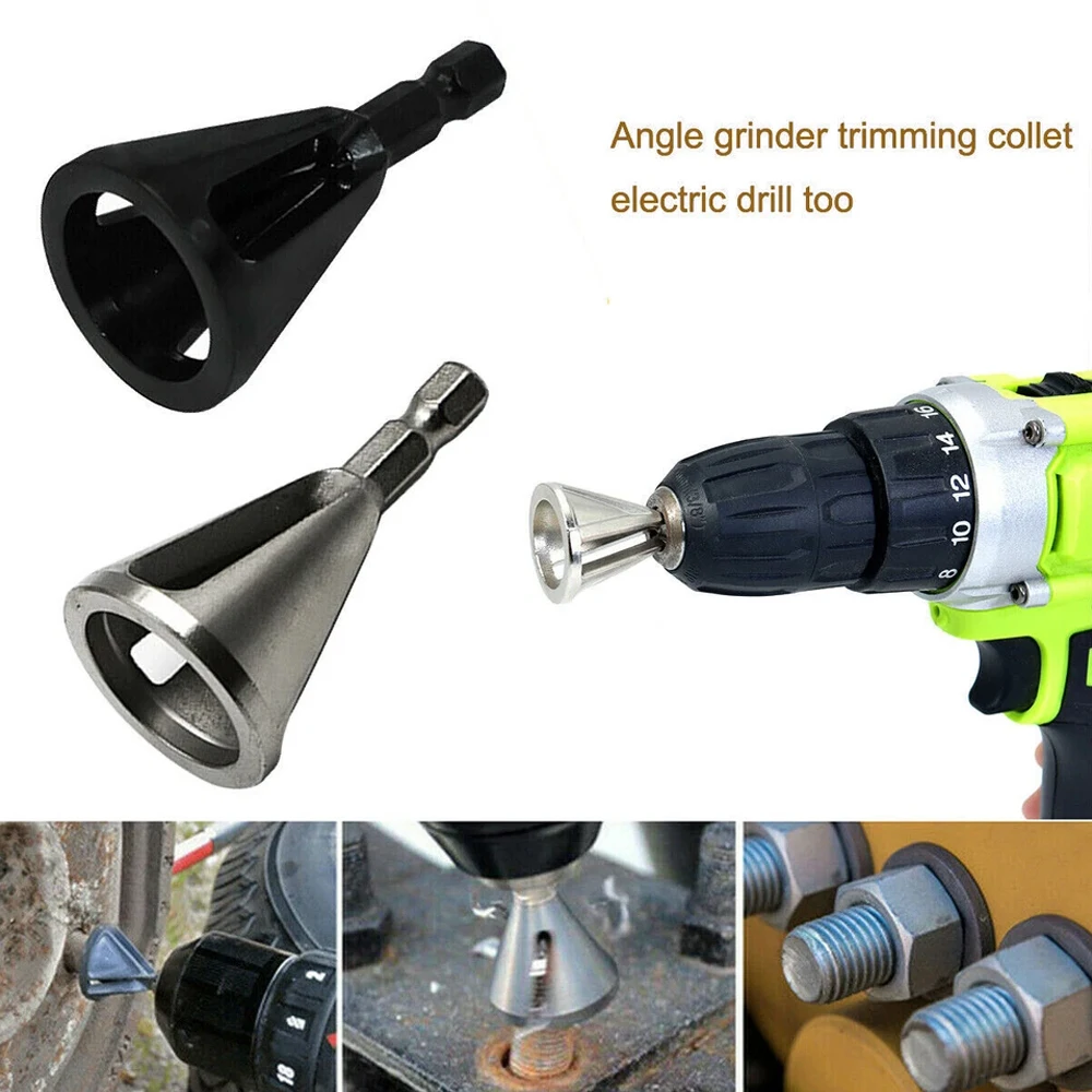 1/4" Hex Shank Deburring External Chamfer Tool Stainless Steel Remove Burr for Bolt Thread Repair Metal Drilling ToolAccessory
1/4" Hex Shank Deburring External Chamfer Tool Stainless Steel Remove Burr for Bolt Thread Repair Metal Drilling ToolAccessory