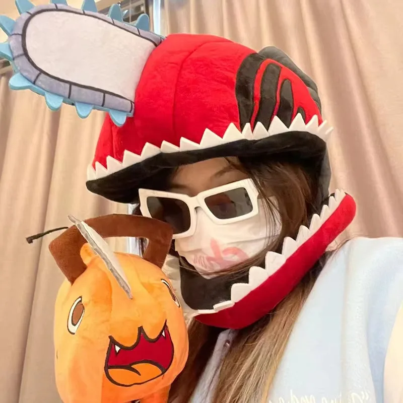 Anime Chainsaw Pochita Plush Hat Cosplay Costume Hood Mask Props Cartoon Adult Unisex Halloween Party Cap Cute Christmas Gifts
Anime Chainsaw Pochita Plush Hat Cosplay Costume Hood Mask Props Cartoon Adult Unisex Halloween Party Cap Cute Christmas Gifts
