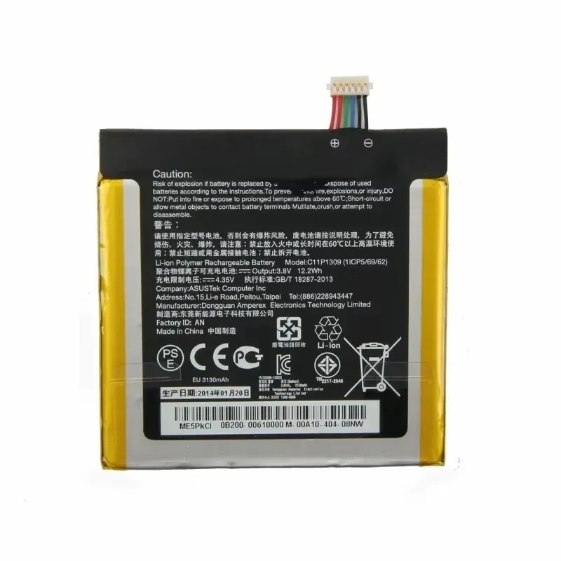 Для Asus Fonepad Note FHD 6 ME560CG аккумулятор для планшета, надежный аккумулятор емкостью 3130 мАч
Для Asus Fonepad Note FHD 6 ME560CG аккумулятор для планшета, надежный аккумулятор емкостью 3130 мАч