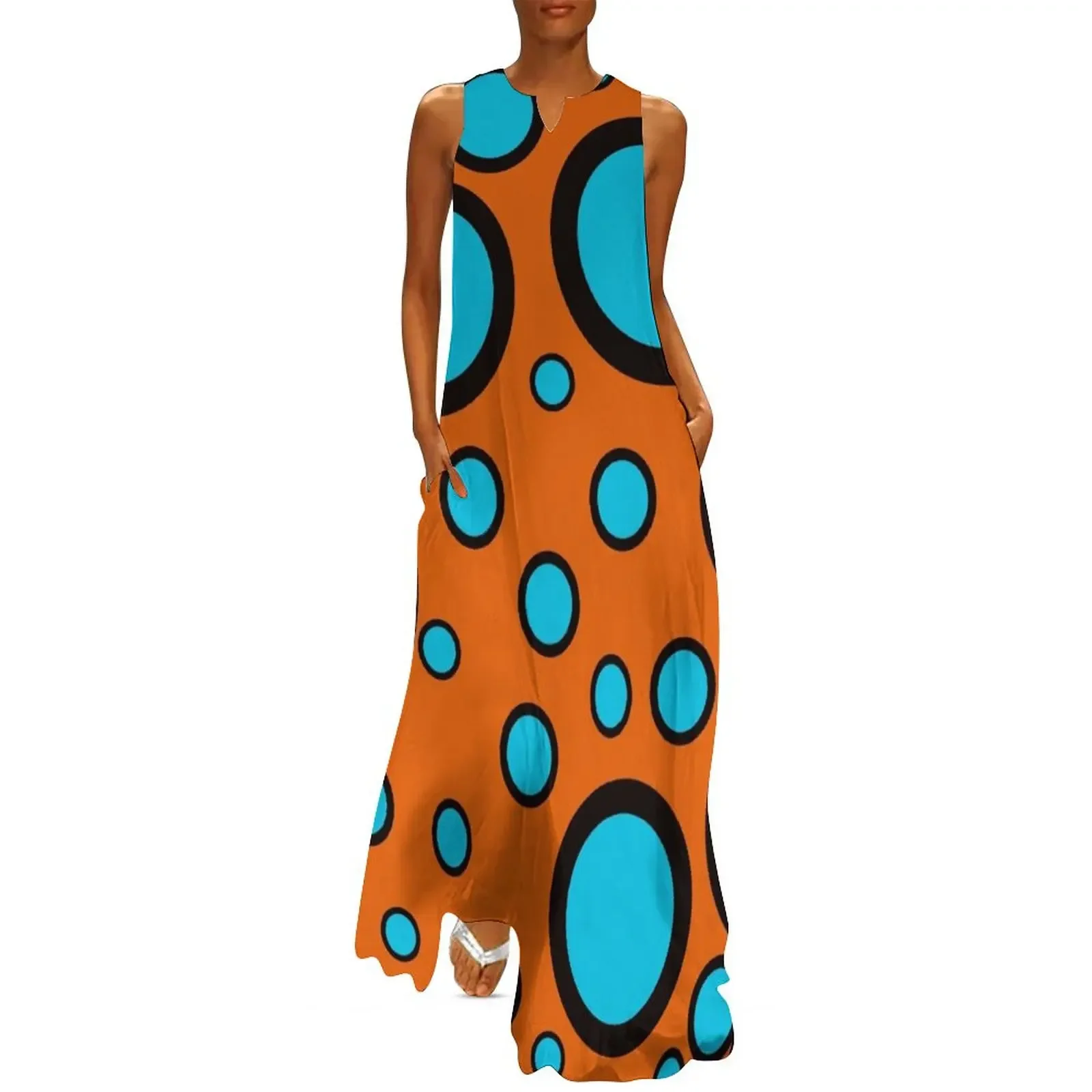 teal black and orange polka dot design pattern Long Dress women's summer clothing 2025 womens dress Dress
teal black and orange polka dot design pattern Long Dress women's summer clothing 2025 womens dress Dress