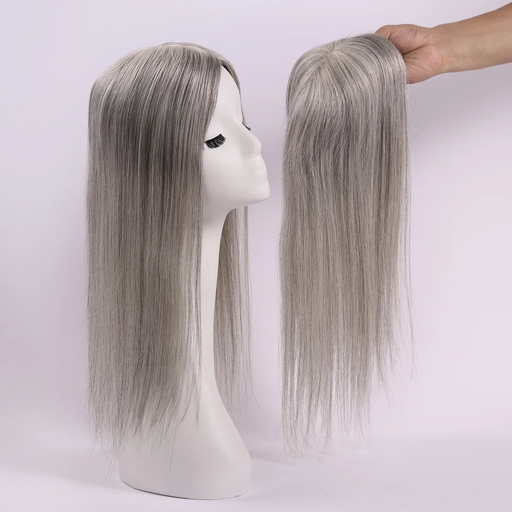 5.5x6 Inch Wholesale Human Hair Toupee 100% Handmade Human Hair Virgin Hair Toupee For Women 1B Gray Ombre Color
5.5x6 Inch Wholesale Human Hair Toupee 100% Handmade Human Hair Virgin Hair Toupee For Women 1B Gray Ombre Color