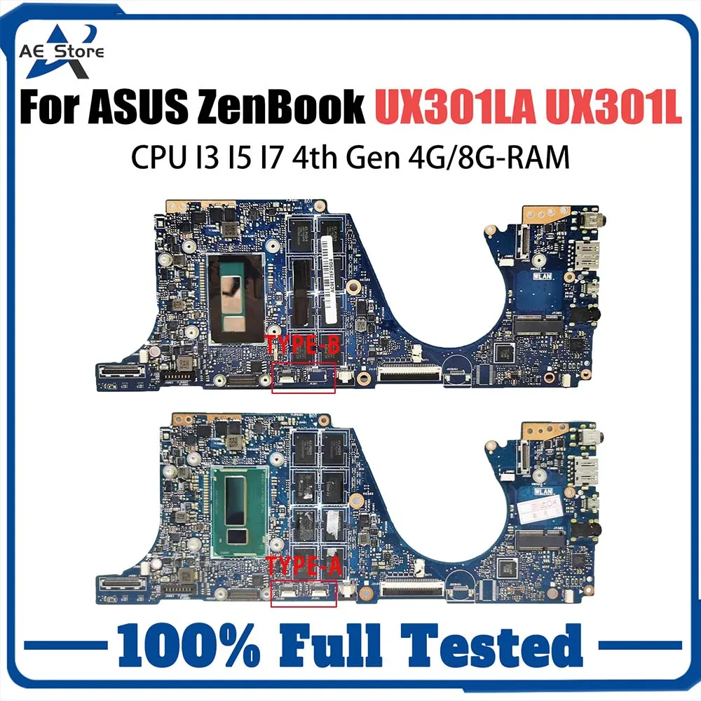 UX301LA Notebook Mainboard For ASUS ZENBOOK UX301L UX301 Laptop Motherboard I3 I5 I7 4th Gen CPU 8GB RAM
UX301LA Notebook Mainboard For ASUS ZENBOOK UX301L UX301 Laptop Motherboard I3 I5 I7 4th Gen CPU 8GB RAM