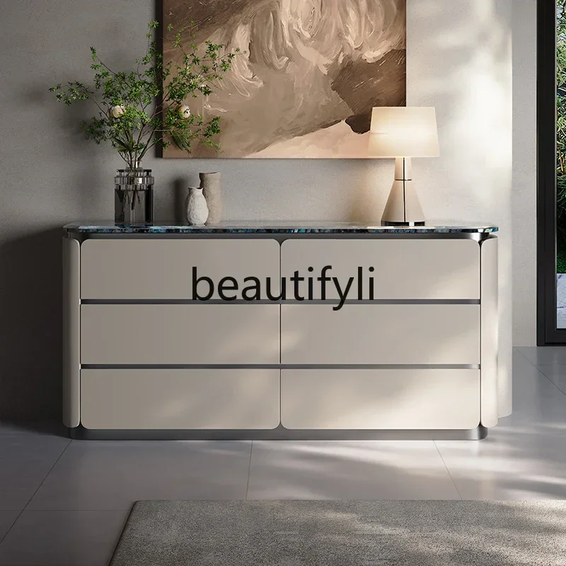 Italian minimalist marble six-bucket locker floor-to-ceiling high-end light luxury solid wood dining side cabinetQ
Italian minimalist marble six-bucket locker floor-to-ceiling high-end light luxury solid wood dining side cabinetQ