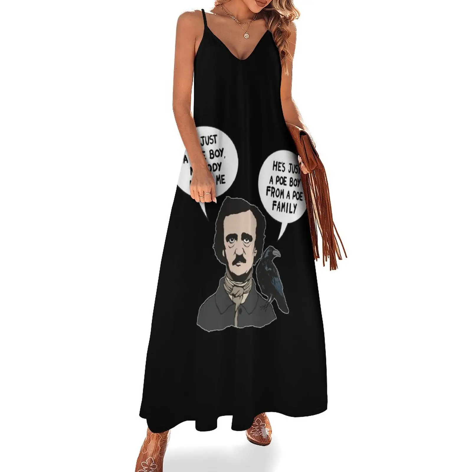 Allan Edgar Poe Boy writer Raven Crow Gothic Sleeveless Dress Dresses gala Women's clothing Dress
Allan Edgar Poe Boy writer Raven Crow Gothic Sleeveless Dress Dresses gala Women's clothing Dress