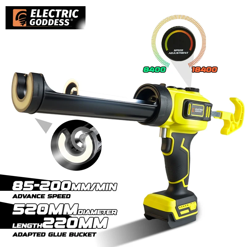 Electric Caulking Gun Lithium Battery Wireless Glass Glue Gun Doors Windows Filling Sewing Gun For Dewalt 20V Battery Pin
Electric Caulking Gun Lithium Battery Wireless Glass Glue Gun Doors Windows Filling Sewing Gun For Dewalt 20V Battery Pin