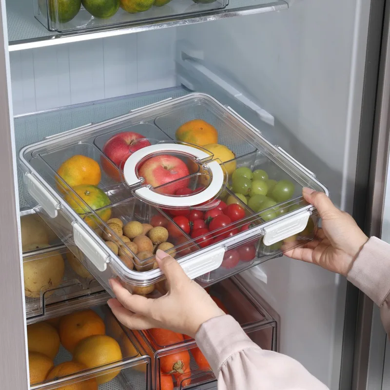 Portable Sealed Refrigerator Storage Box with Lid, Kitchen, Living Room, Refrigerator Fresh-keeping Sealed Box
Portable Sealed Refrigerator Storage Box with Lid, Kitchen, Living Room, Refrigerator Fresh-keeping Sealed Box