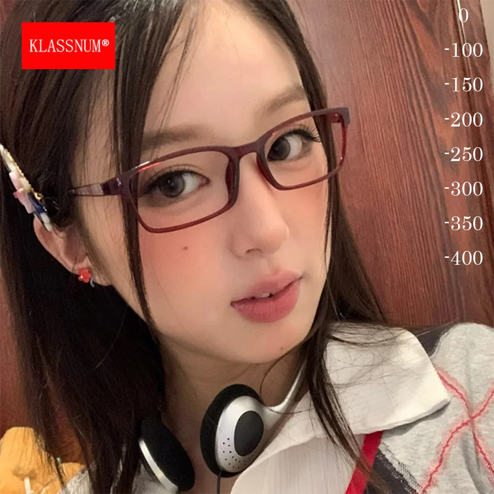 KLASSNUM Women Y2K Finished Minus Myopia Glasses Rectangle Narrow Transparent Glasses Men Vintage Glasses Minus 0 -1.5 -2.0 -4.0
KLASSNUM Women Y2K Finished Minus Myopia Glasses Rectangle Narrow Transparent Glasses Men Vintage Glasses Minus 0 -1.5 -2.0 -4.0