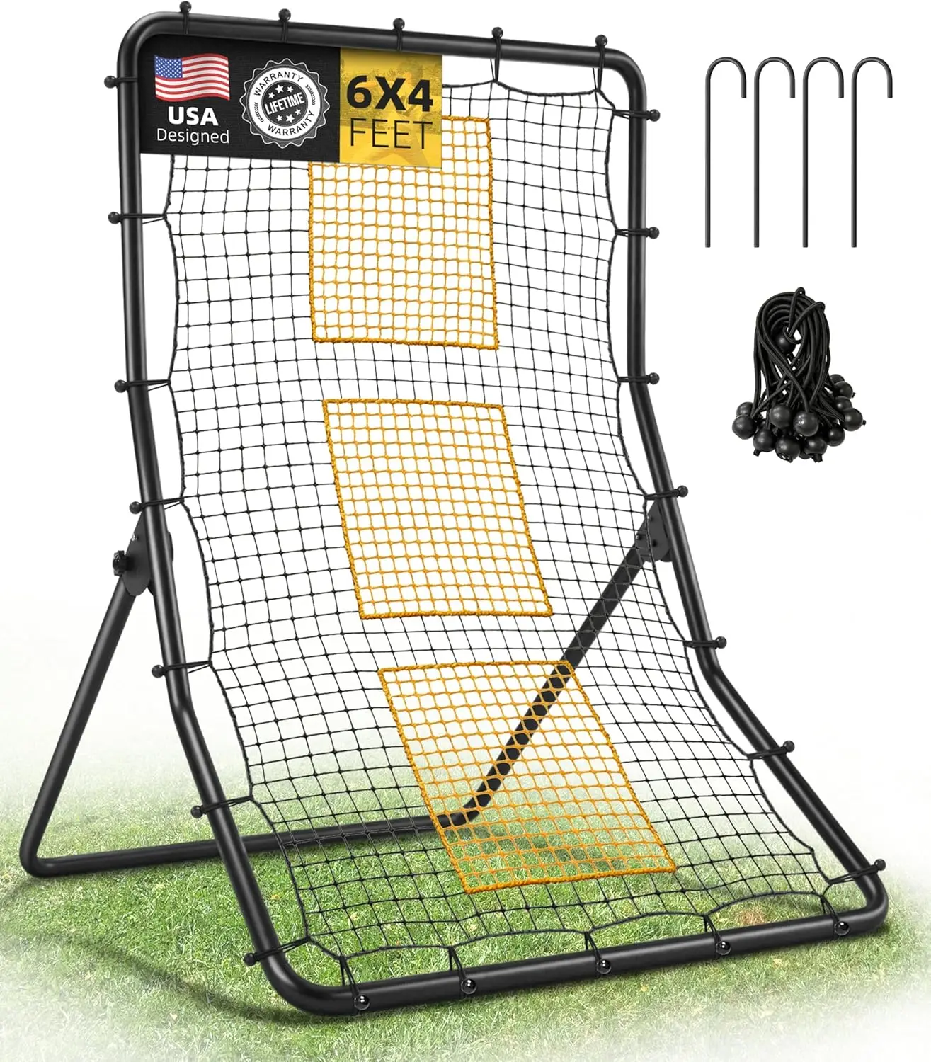 Baseball Rebounder Net 6x4 ft Fielding Trainer for Ground, Line Drive, Fly Ball Returns
Baseball Rebounder Net 6x4 ft Fielding Trainer for Ground, Line Drive, Fly Ball Returns