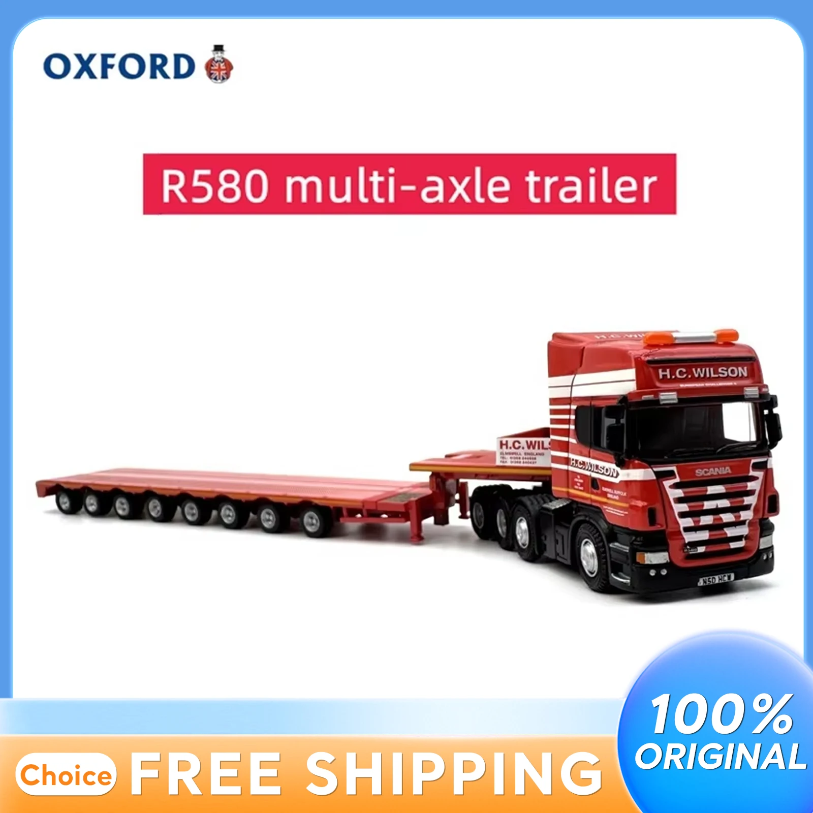 Oxford 1:76 Scale Multiaxle Trailer Alloy Model Collectible Non-Remote Control Semi-trailer Truck Toy Vehicle for Decoration
Oxford 1:76 Scale Multiaxle Trailer Alloy Model Collectible Non-Remote Control Semi-trailer Truck Toy Vehicle for Decoration