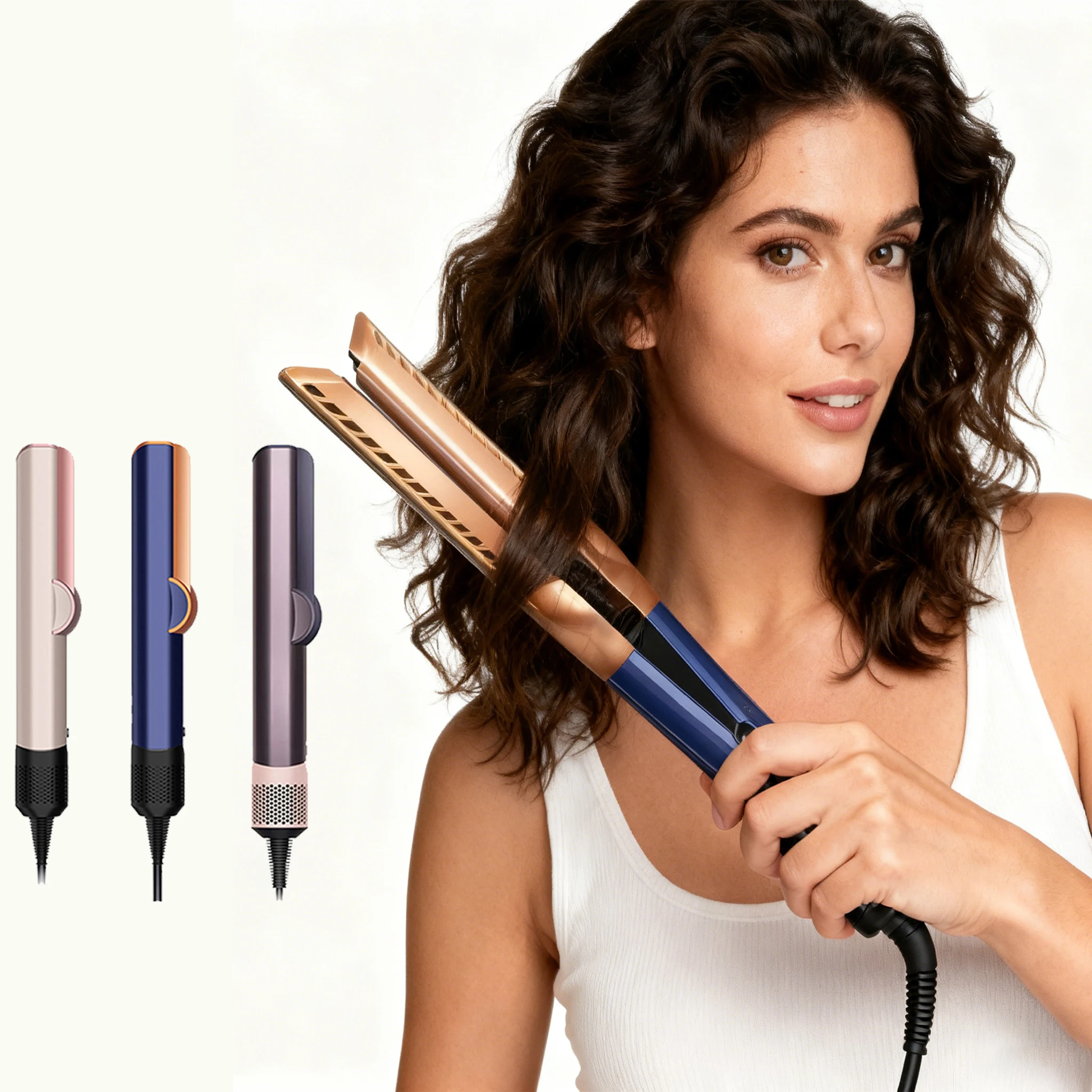 High-speed negative ion hair dryer and straightener in one, multi-functional hair curler and straightener, quick styling at home
High-speed negative ion hair dryer and straightener in one, multi-functional hair curler and straightener, quick styling at home