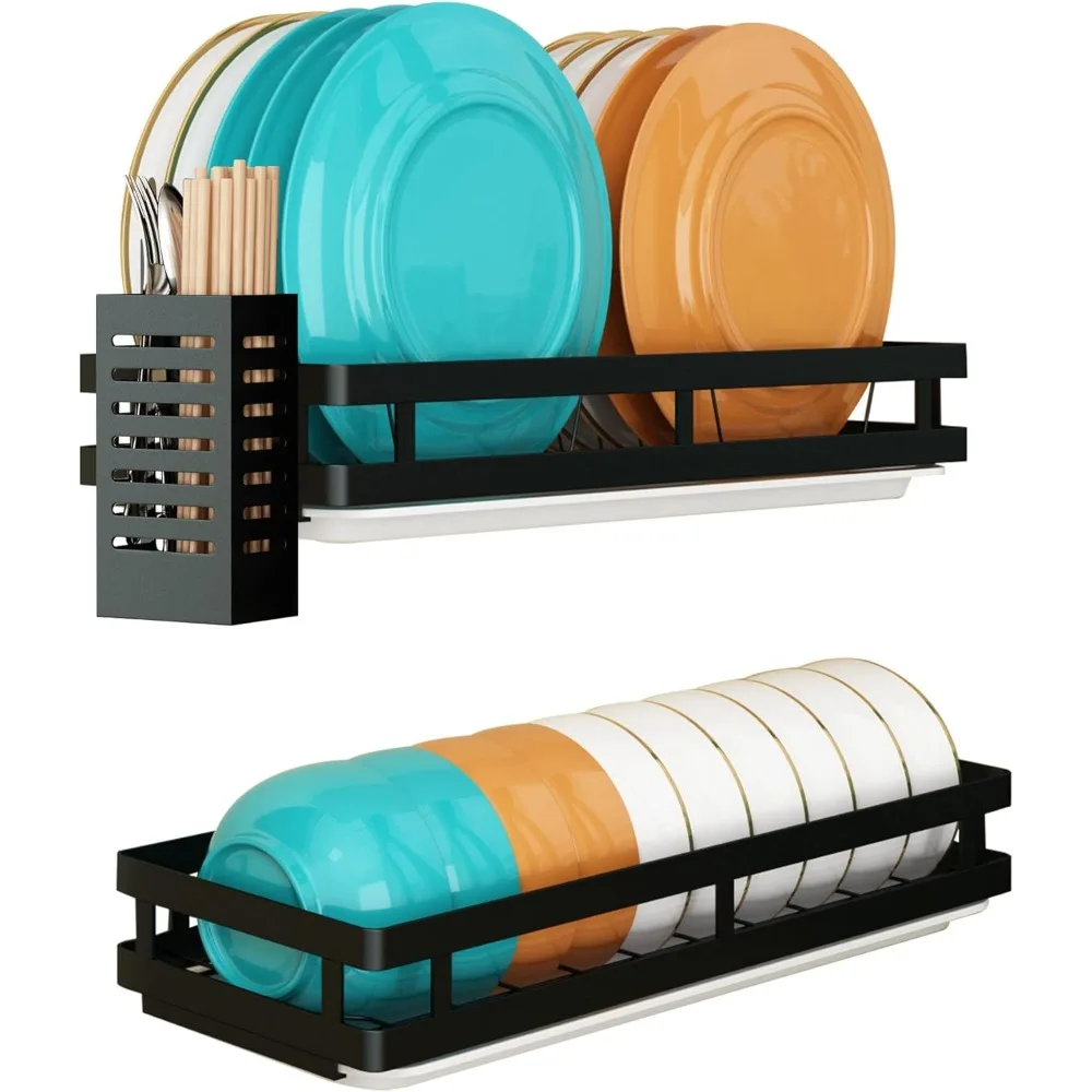Wall Mounted Stainless Steel Dish Drying Rack Fruit Vegetable Storage Basket with Drainboard and Hanging Chopsticks Cage(2 Tier)
Wall Mounted Stainless Steel Dish Drying Rack Fruit Vegetable Storage Basket with Drainboard and Hanging Chopsticks Cage(2 Tier)