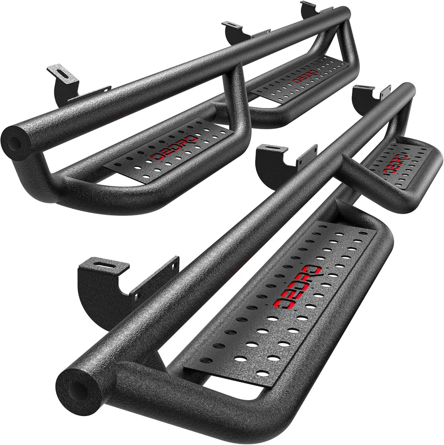 6'' Running Boards Compatible with 2007-2018 Jeep Wrangler JK 4 Door, Bolt-on Drop Side Steps Rails, Black Powder Coated N
6'' Running Boards Compatible with 2007-2018 Jeep Wrangler JK 4 Door, Bolt-on Drop Side Steps Rails, Black Powder Coated N