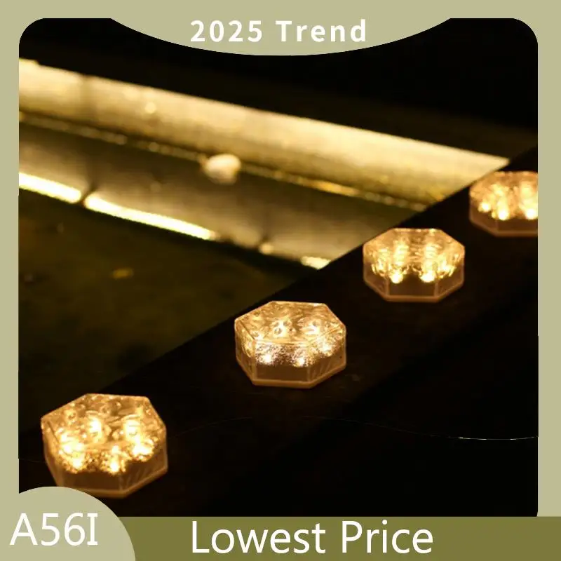 A56I Top 4Pcs Solar Deck Lights Outdoor Waterproof Garden Lights Courtyard Step Hexagonal Buried Lighting Decor (Warm White)
A56I Top 4Pcs Solar Deck Lights Outdoor Waterproof Garden Lights Courtyard Step Hexagonal Buried Lighting Decor (Warm White)