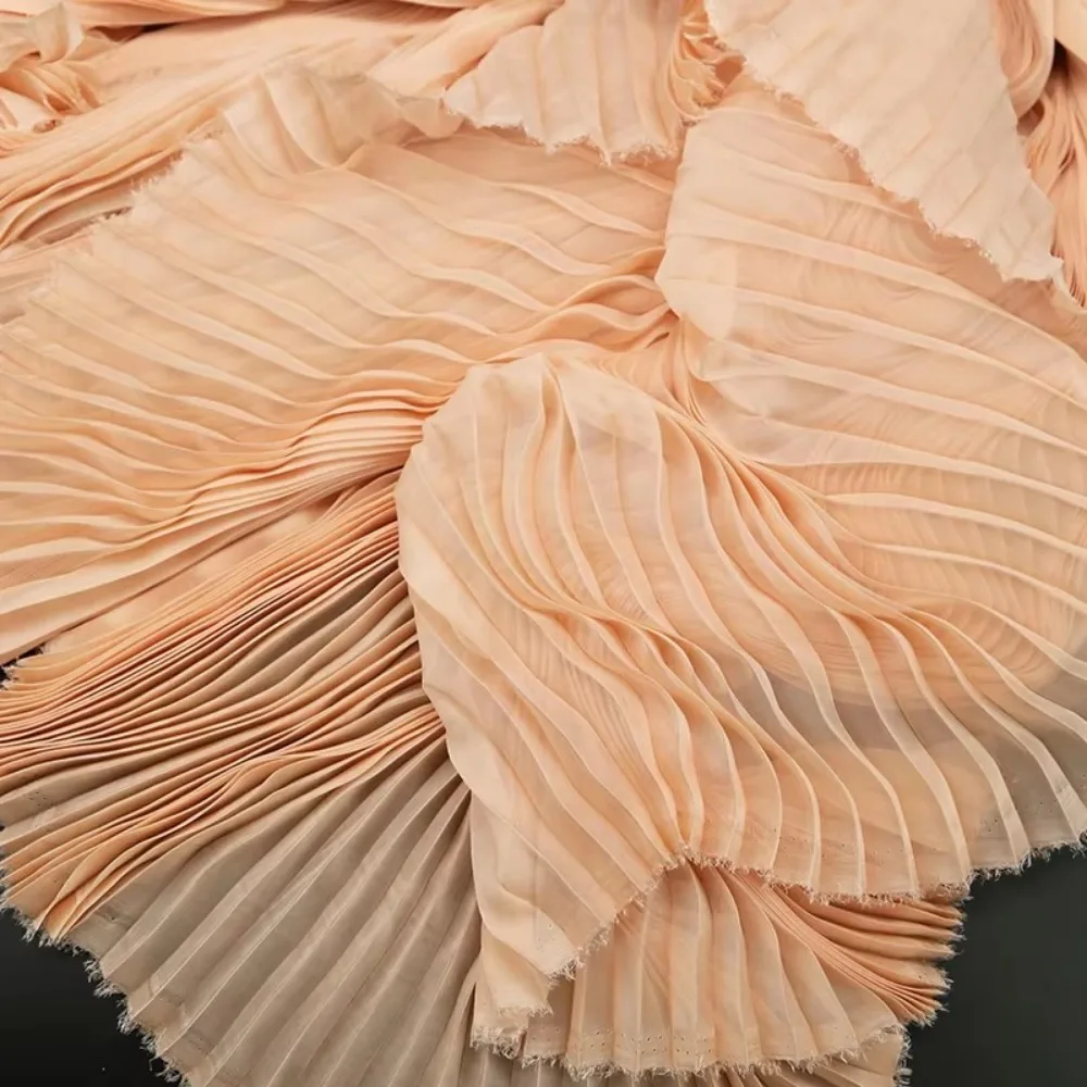 Fashion Light Chiffon Pleated Organza Fabric 1 Yard Handmade Wrinkled Cloth Fabric DIY Material Summer
Fashion Light Chiffon Pleated Organza Fabric 1 Yard Handmade Wrinkled Cloth Fabric DIY Material Summer