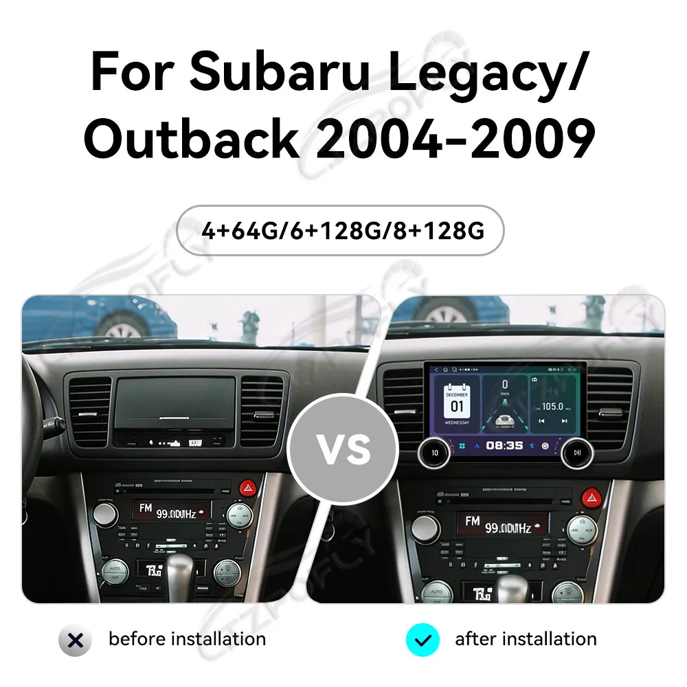 Автомагнитола Lizpofly Upgrade 11.5 дюймов для Subaru Legacy и Outback 2004–2009 с беспроводными Carplay и Android Auto, сенсорным экраном и GPS-навигацией
Автомагнитола Lizpofly Upgrade 11.5 дюймов для Subaru Legacy и Outback 2004–2009 с беспроводными Carplay и Android Auto, сенсорным экраном и GPS-навигацией